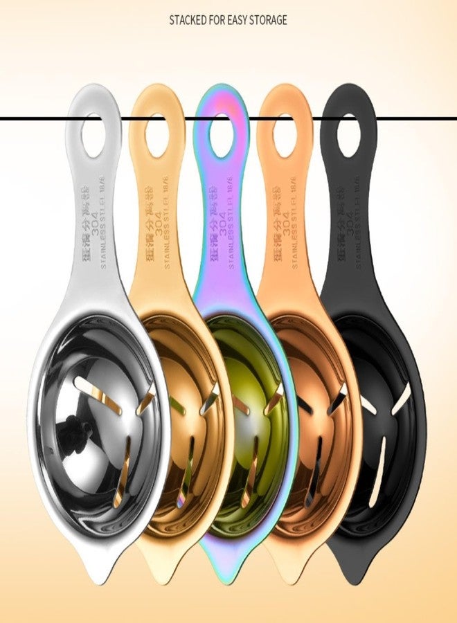 ONICORN Egg Yolk White Separator, 304 Stainless Steel Strainer Filter, Dishwasher Safe, Kitchen Bake Tool (Rainbow) - Image 5